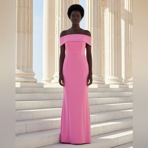 House Of CB London Shelby Strapless Pink Evening Dress